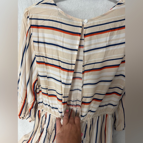 Striped nude sundress size L - Picture 5 of 5
